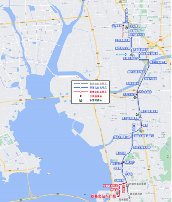 6处站点可与地铁1号线换乘 青岛公交新线35路今天上路  第3张